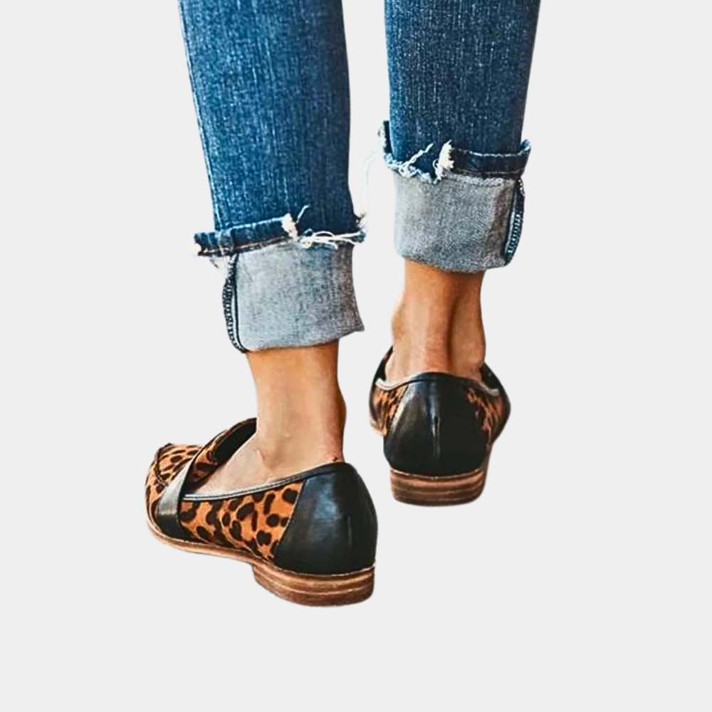 Mocassins à enfiler en daim pour femme