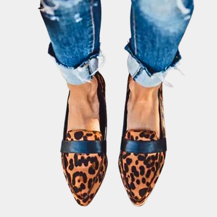Mocassins à enfiler en daim pour femme