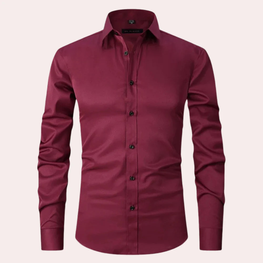 Elias - Chemise Extensible et Sans Repassage pour Hommes