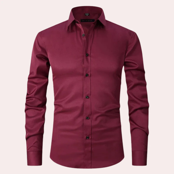 Elias - Chemise Extensible et Sans Repassage pour Hommes