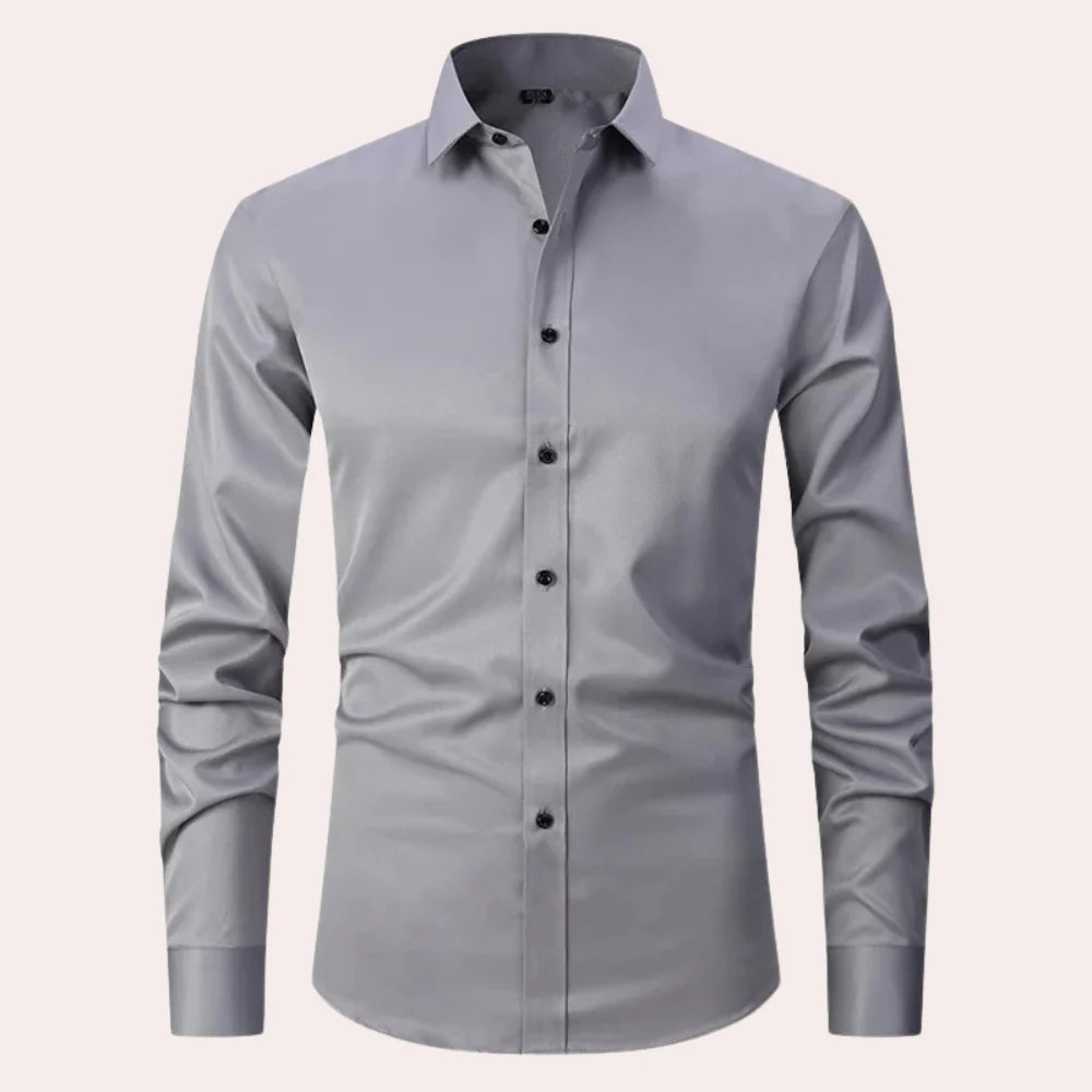 Elias - Chemise Extensible et Sans Repassage pour Hommes