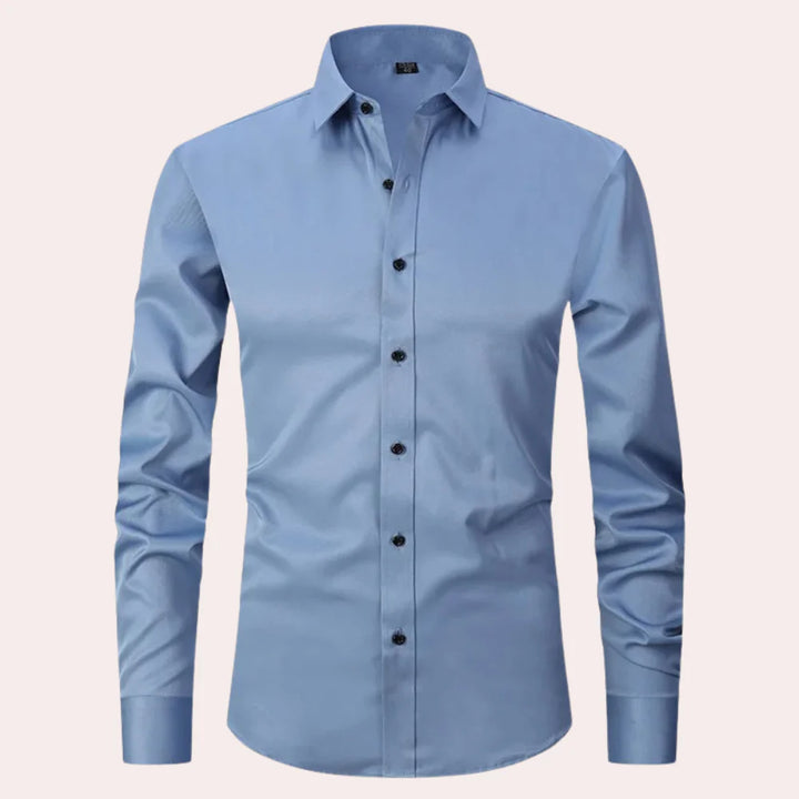 Elias - Chemise Extensible et Sans Repassage pour Hommes