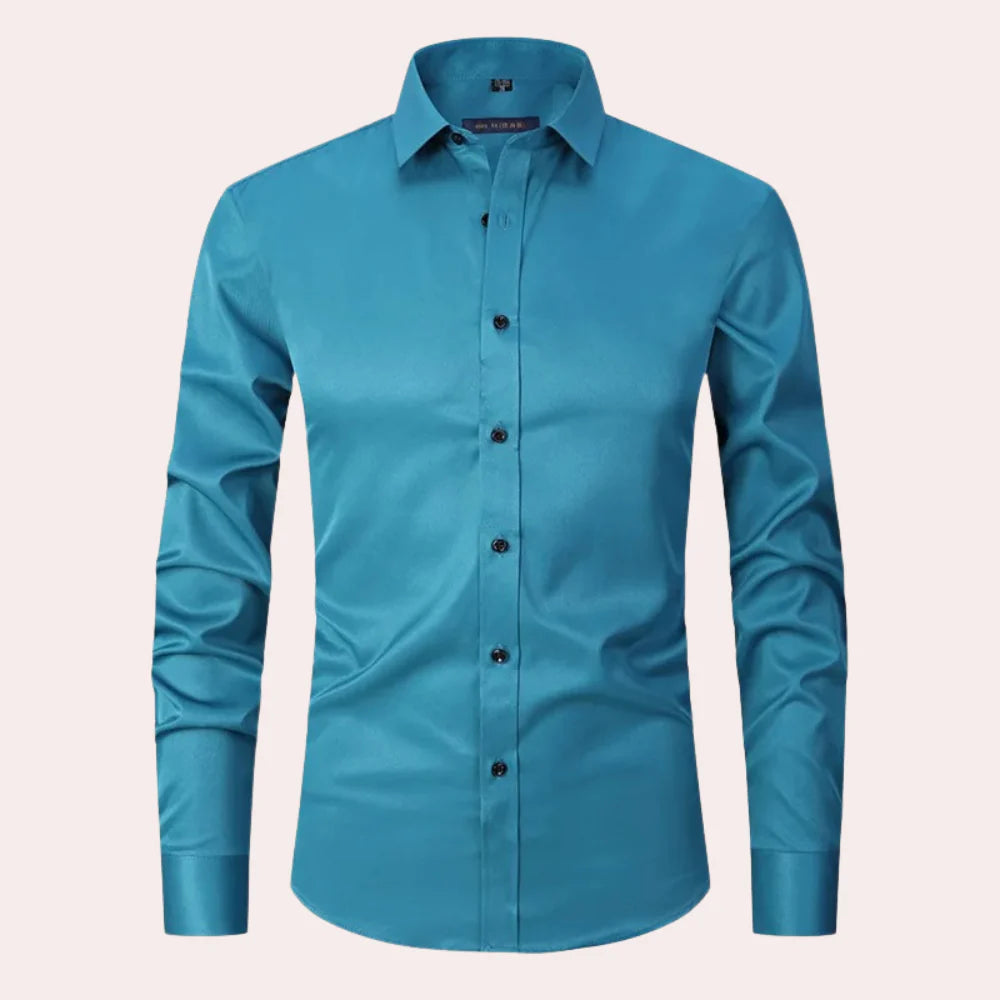 Elias - Chemise Extensible et Sans Repassage pour Hommes