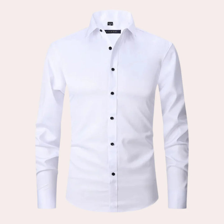 Elias - Chemise Extensible et Sans Repassage pour Hommes