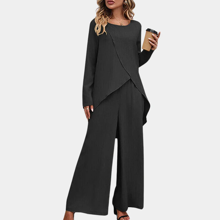 Ensemble pantalon élégant 2 pièces pour femme