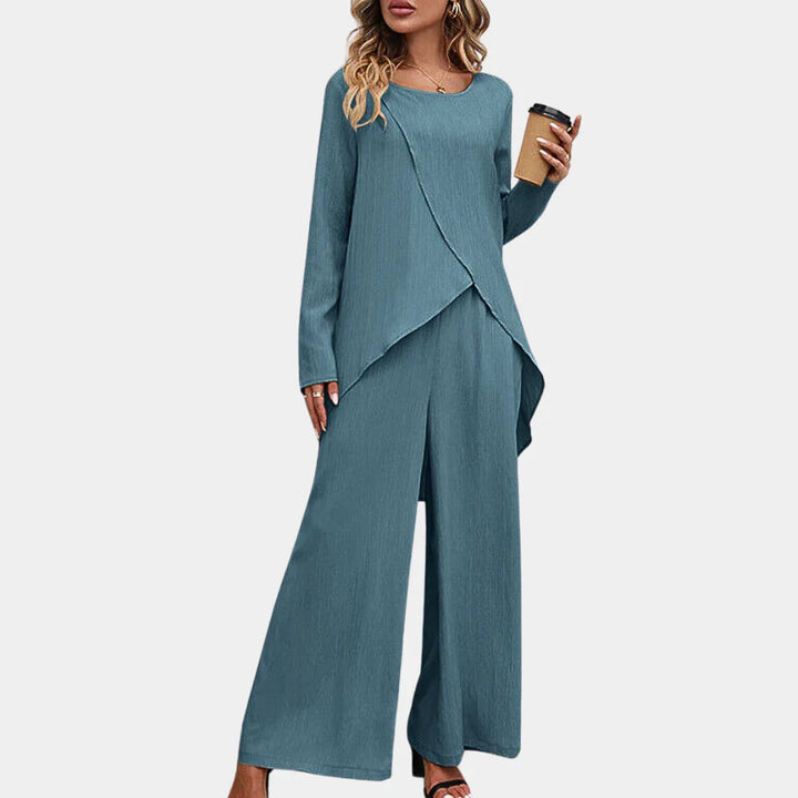 Ensemble pantalon élégant 2 pièces pour femme