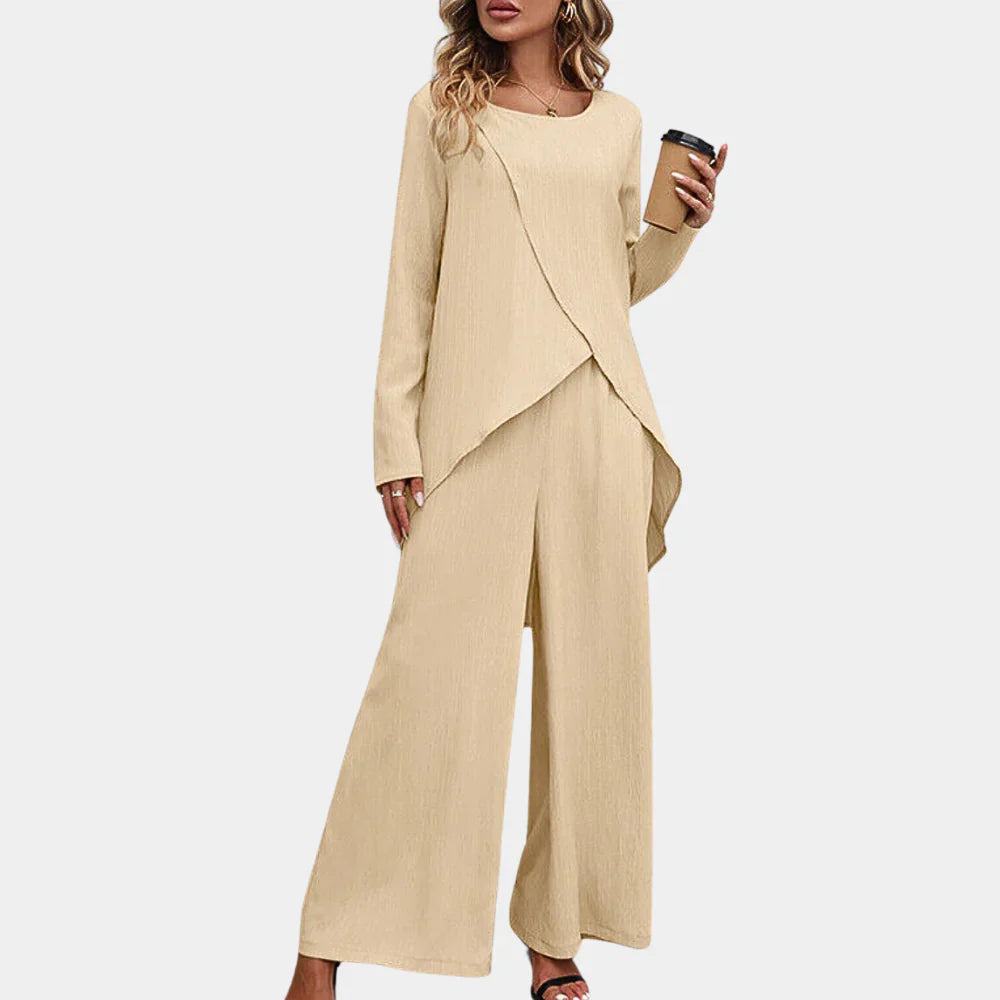 Ensemble pantalon élégant 2 pièces pour femme