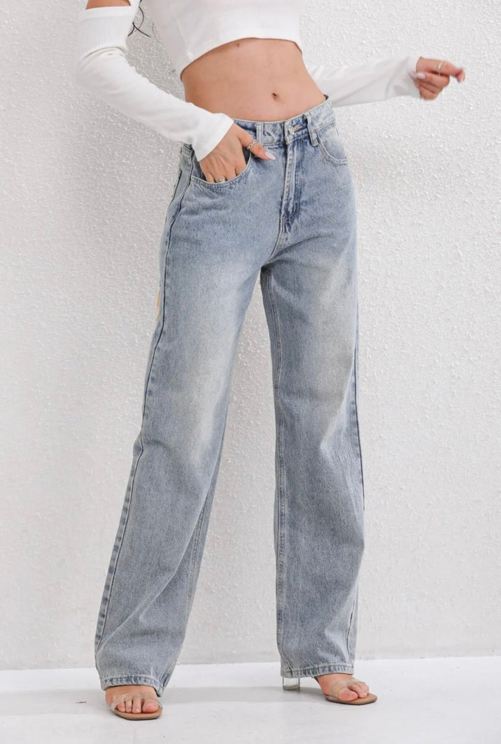 Jeans déchirés vintage pour femmes