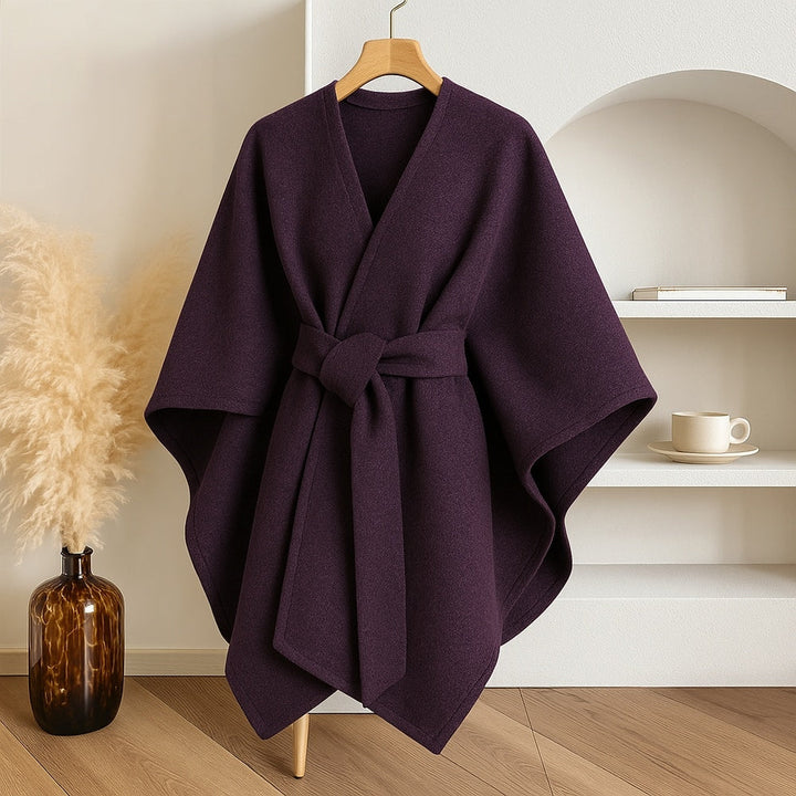 Manteau châle coupe-vent