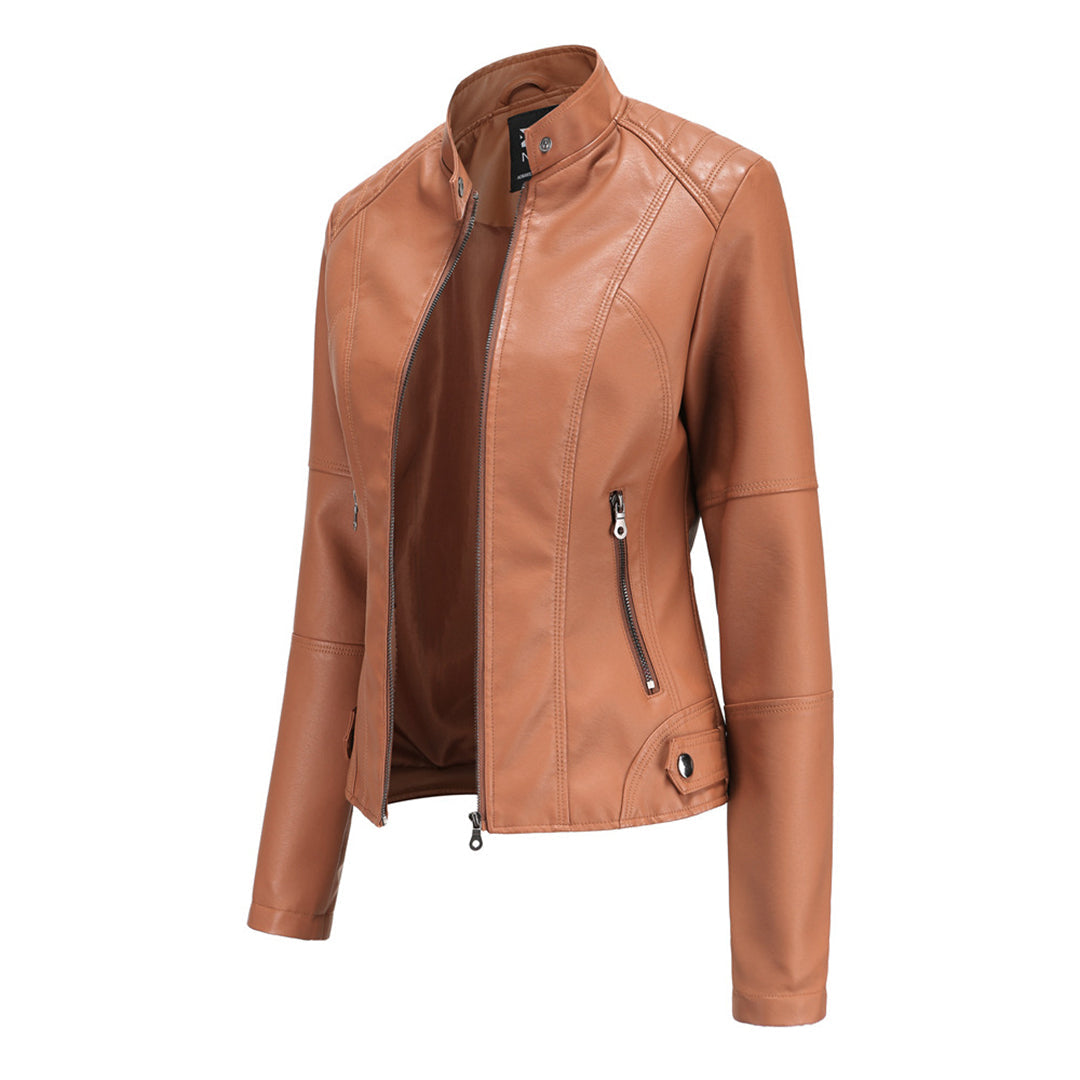 Alix |  Veste en cuir intemporelle