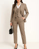 Ensemble blazer de bureau 3 pièces pour femme
