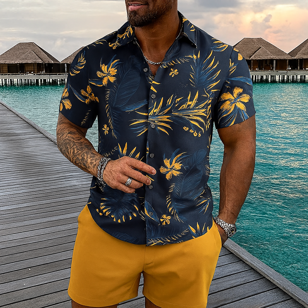 Ensemble de tenue hawaïenne de style plage rétro
