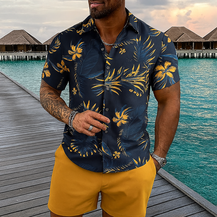Ensemble de tenue hawaïenne de style plage rétro