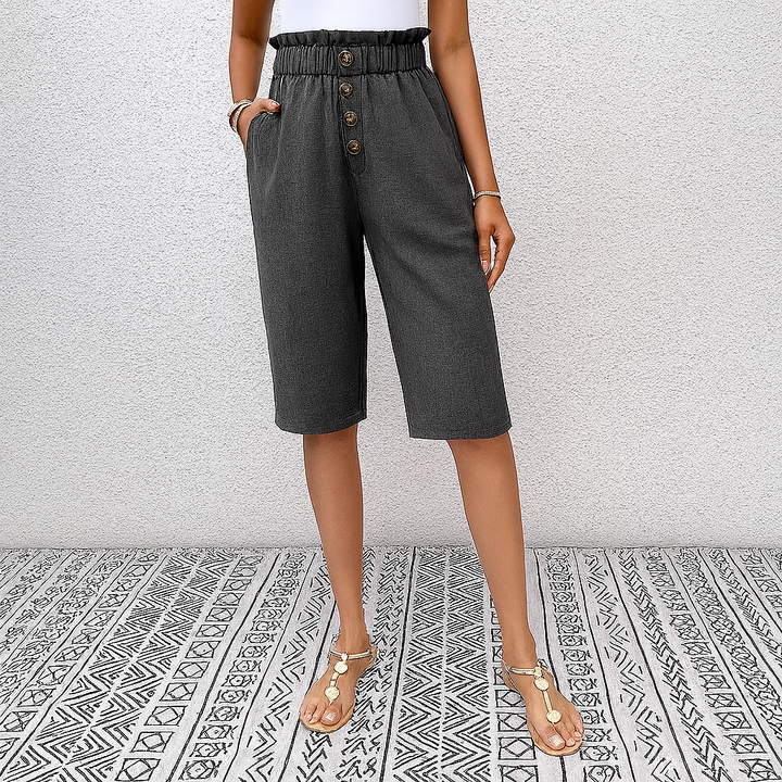 Pantalon sarouel ample taille haute pour femme