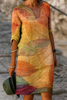 Robe à volants fleurie bohème, confortable et sans effort