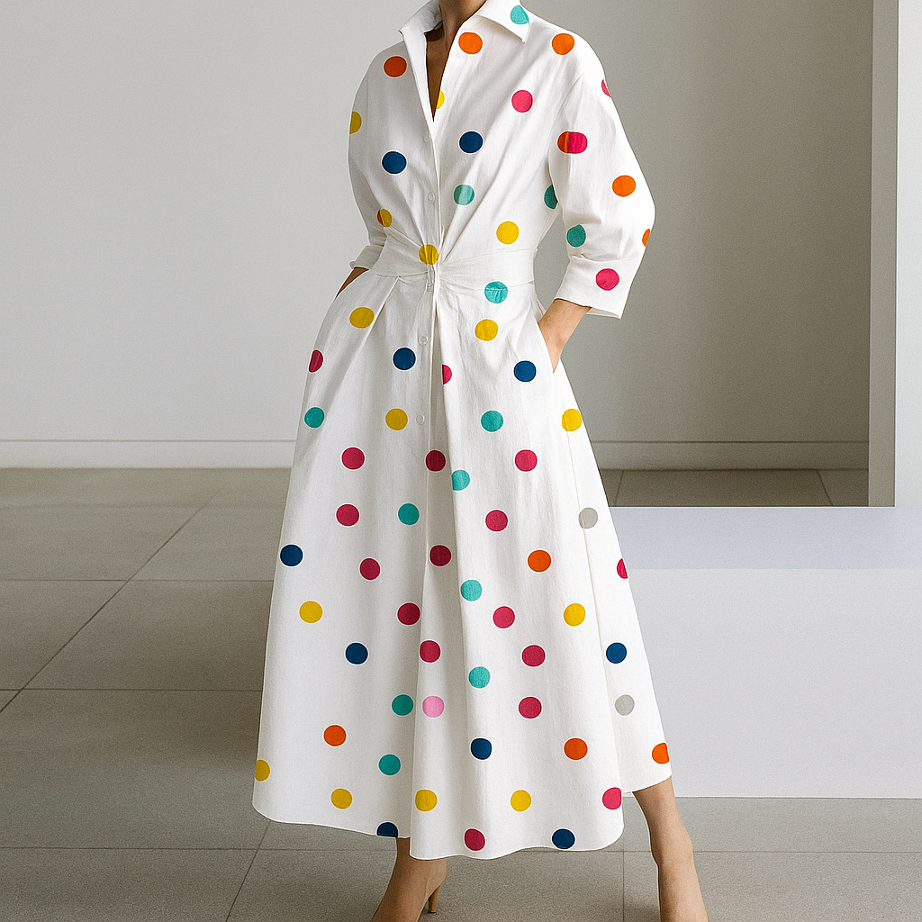 Robe longue fluide et élégante pour femme