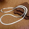 Collier chaîne lame en argent sterling