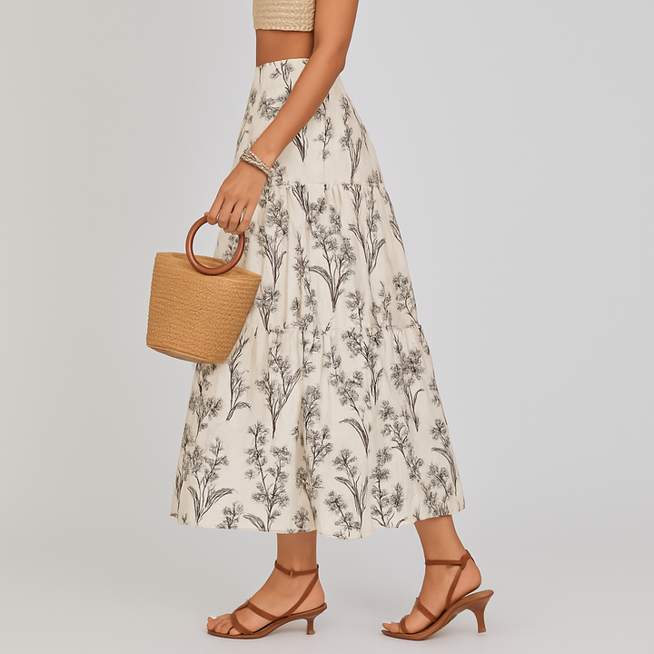 Jupe midi pour femme