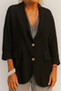 Blazer en lin coupe décontractée pour femme