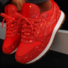 Baskets épaisses à paillettes pour femmes