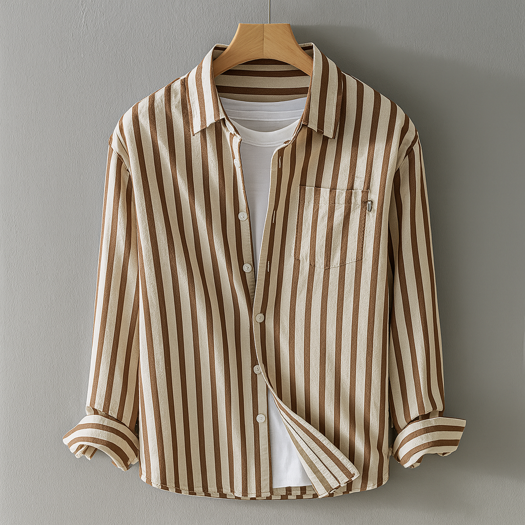 Style décontracté à manches longues avec poche poitrine