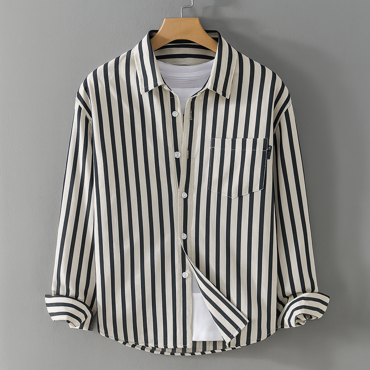 Style décontracté à manches longues avec poche poitrine