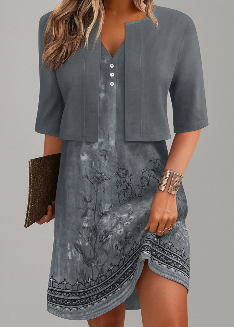 Robe longue élégante en deux pièces