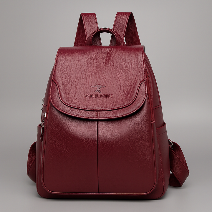 Sac à dos en cuir antivol pour femmes élégantes