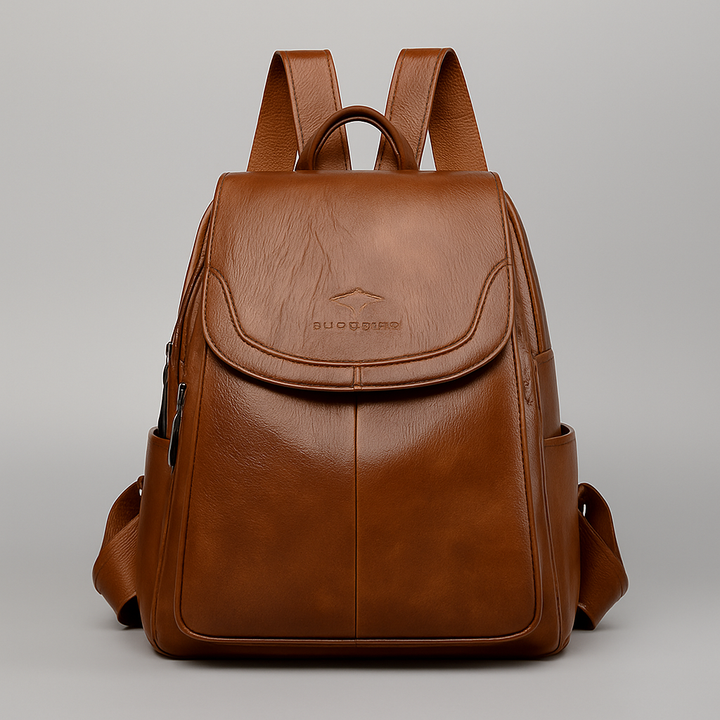 Sac à dos en cuir antivol pour femmes élégantes