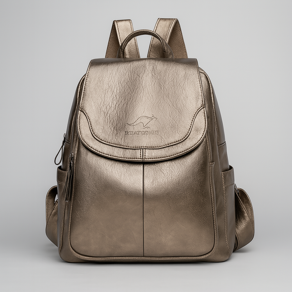 Sac à dos en cuir antivol pour femmes élégantes