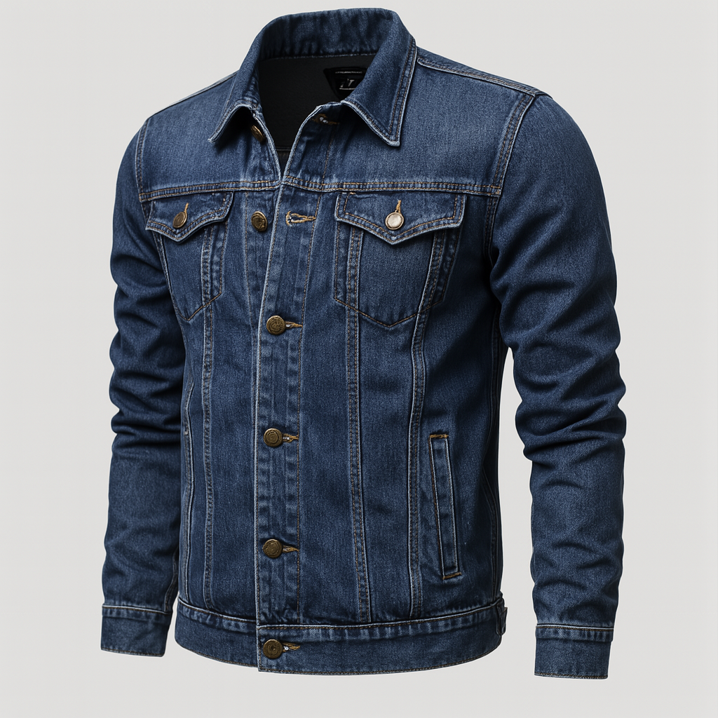 Veste camionneur en jean pour homme