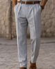 Pantalon taille haute style vintage pour homme