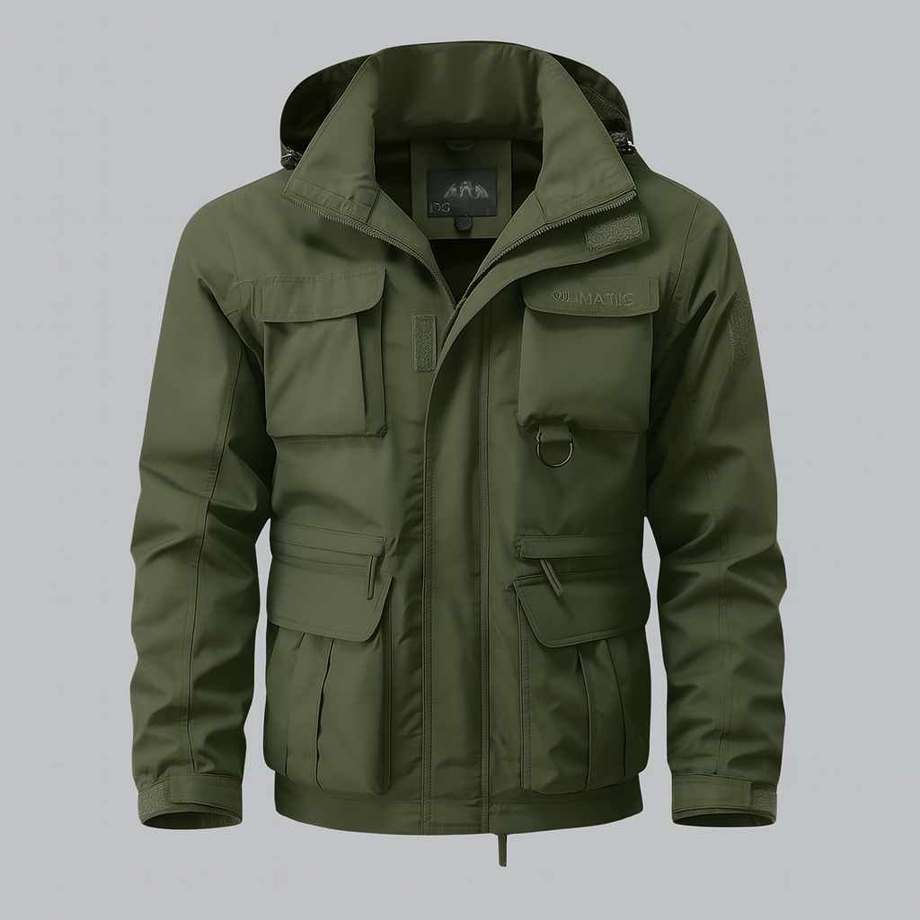 Manteau imperméable style militaire pour homme