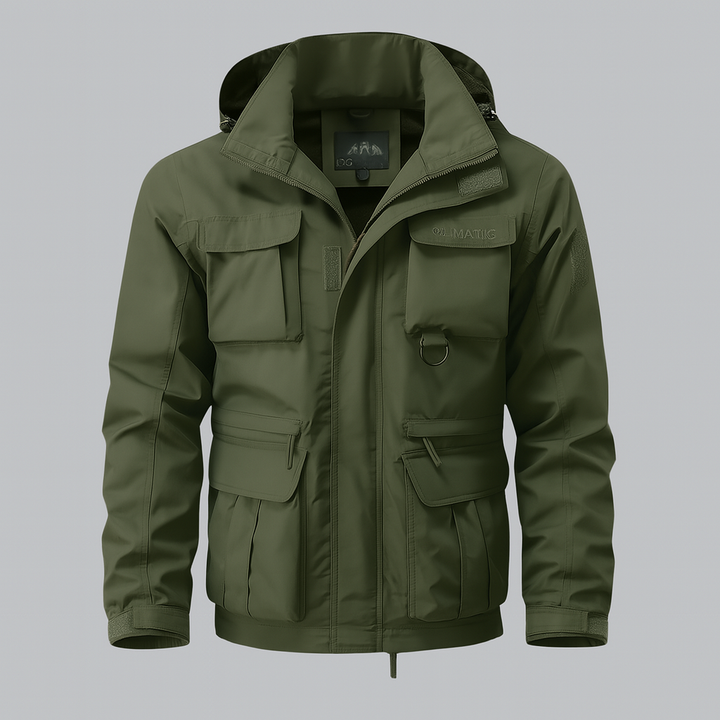 Manteau imperméable style militaire pour homme