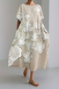 Robe longue confortable et accrocheuse pour femme, imprimée en 3D