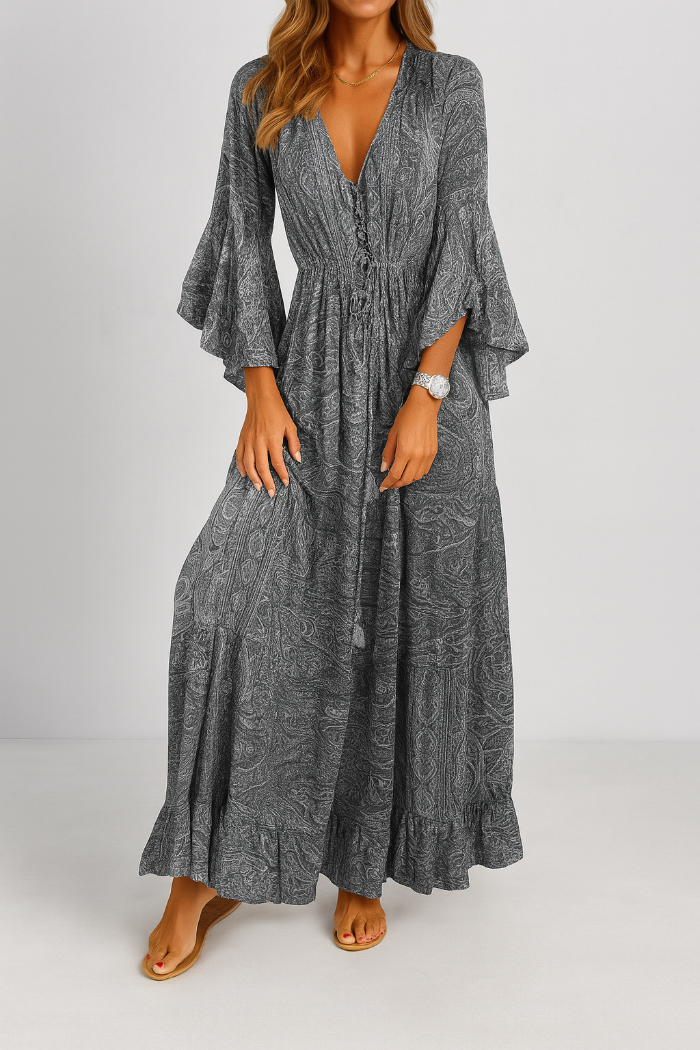 Robe longue bohème pour femme