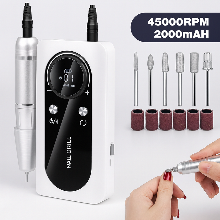 Ponceuse à ongles électrique rechargeable 45 000 tr/min