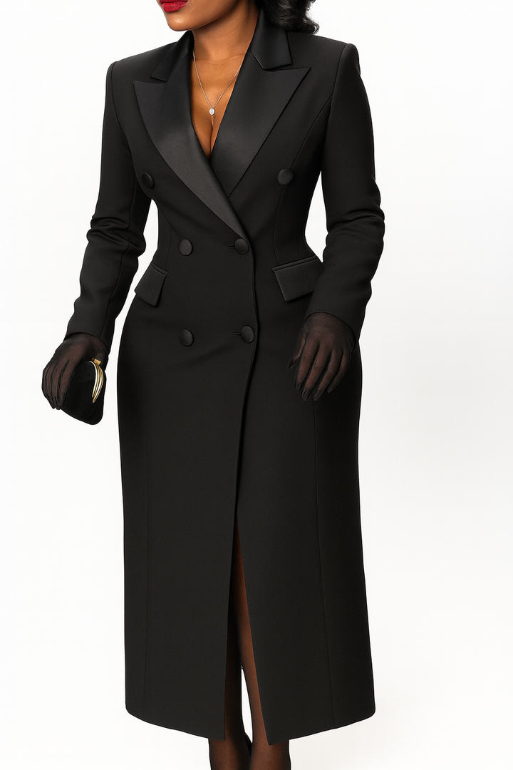 Blazer croisé au look de bureau moderne