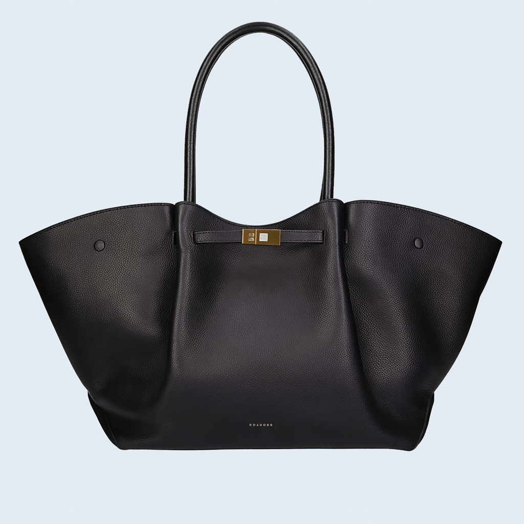 Sac à bandoulière luxueux avec accents dorés