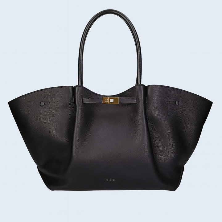 Sac à bandoulière luxueux avec accents dorés