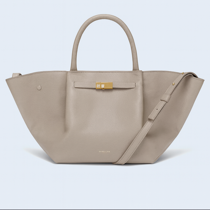 Sac à bandoulière luxueux avec accents dorés
