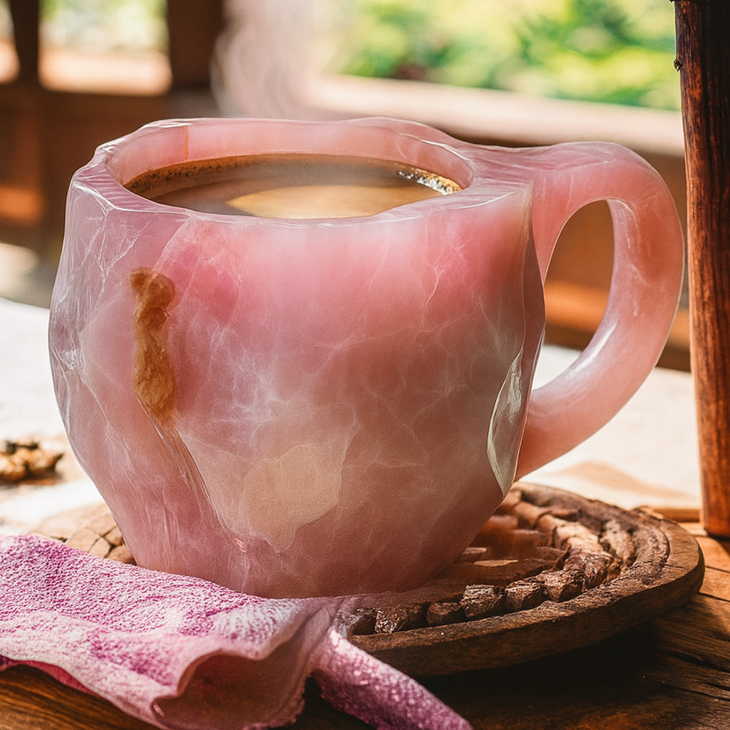 Tasses à café en cristal minéral