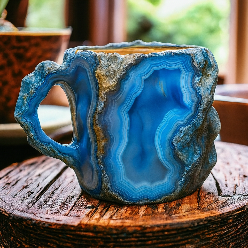 Tasses à café en cristal minéral