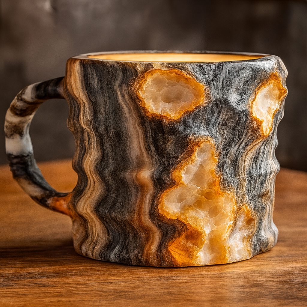 Tasses à café en cristal minéral