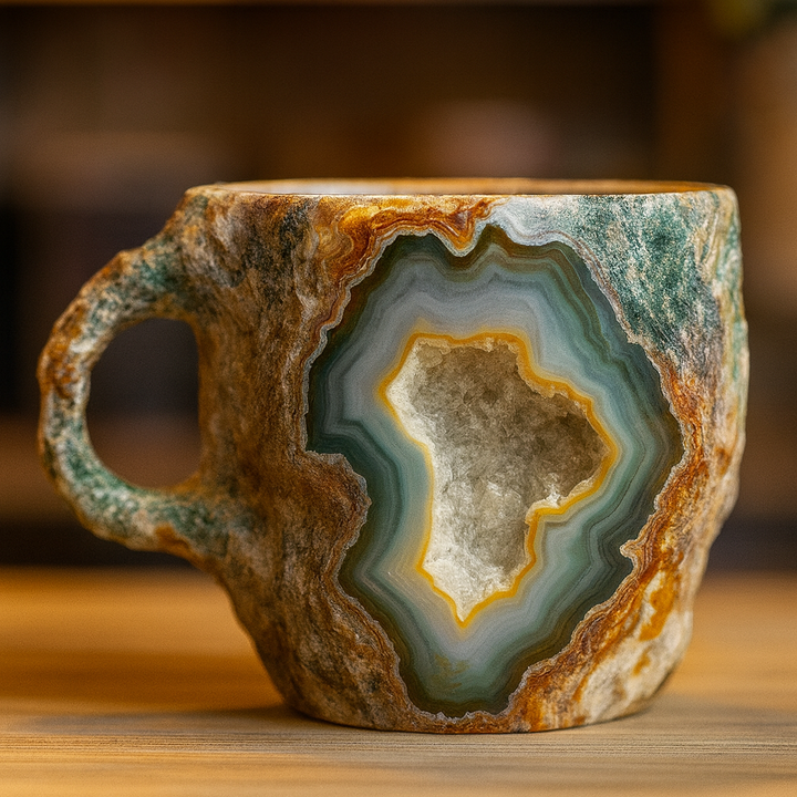 Tasses à café en cristal minéral