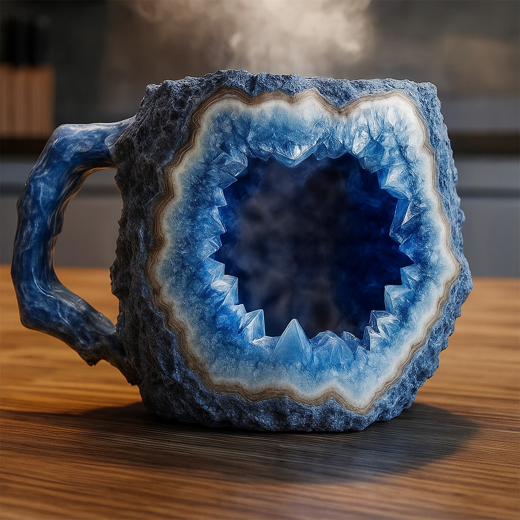 Tasses à café en cristal minéral