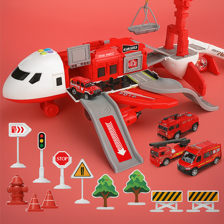 Ensemble de jeu d'avion aventureux pour enfants