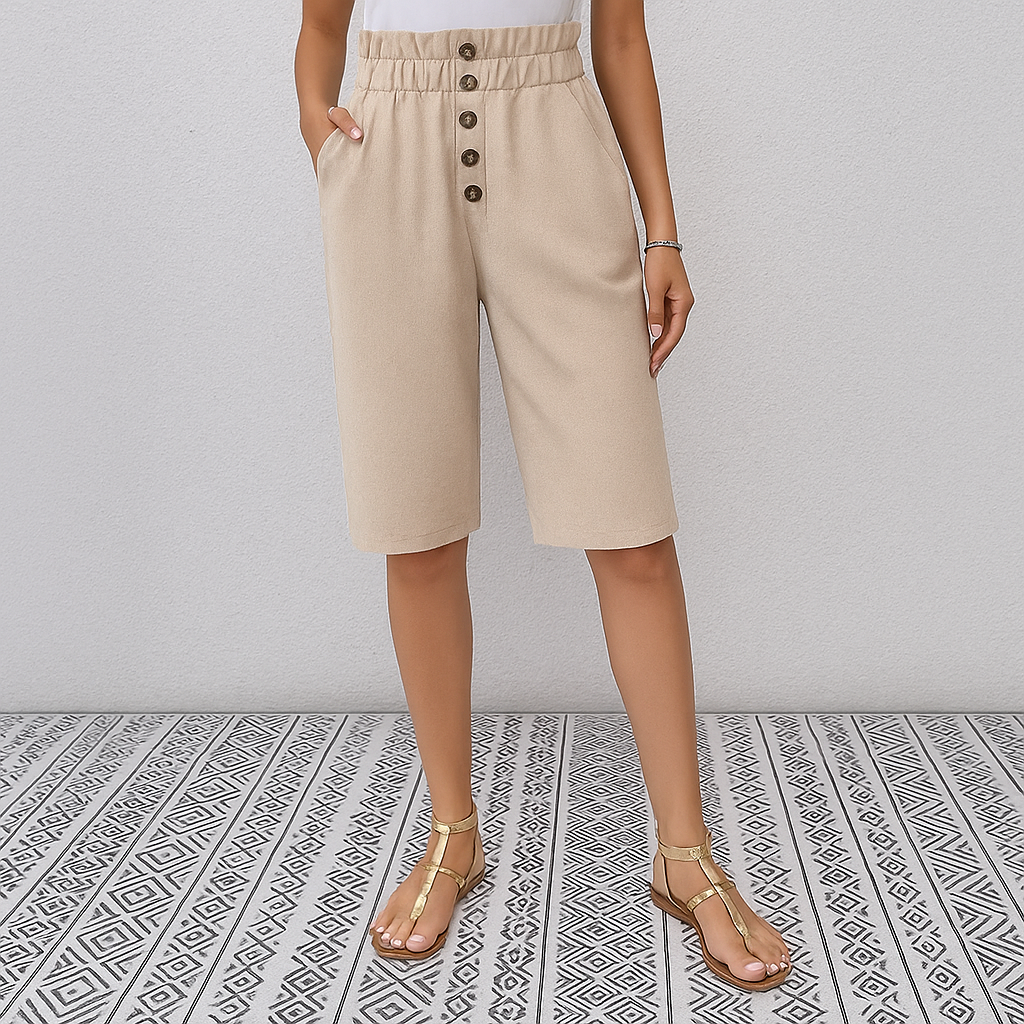 Pantalon sarouel ample taille haute pour femme