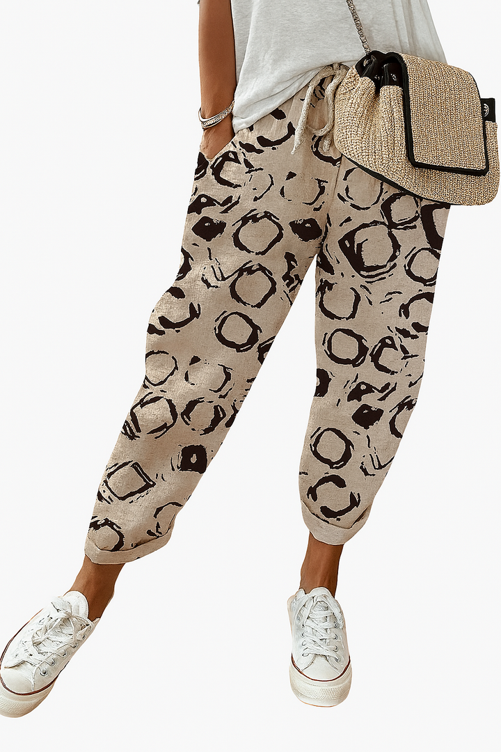 Pantalon ample imprimé pour femme