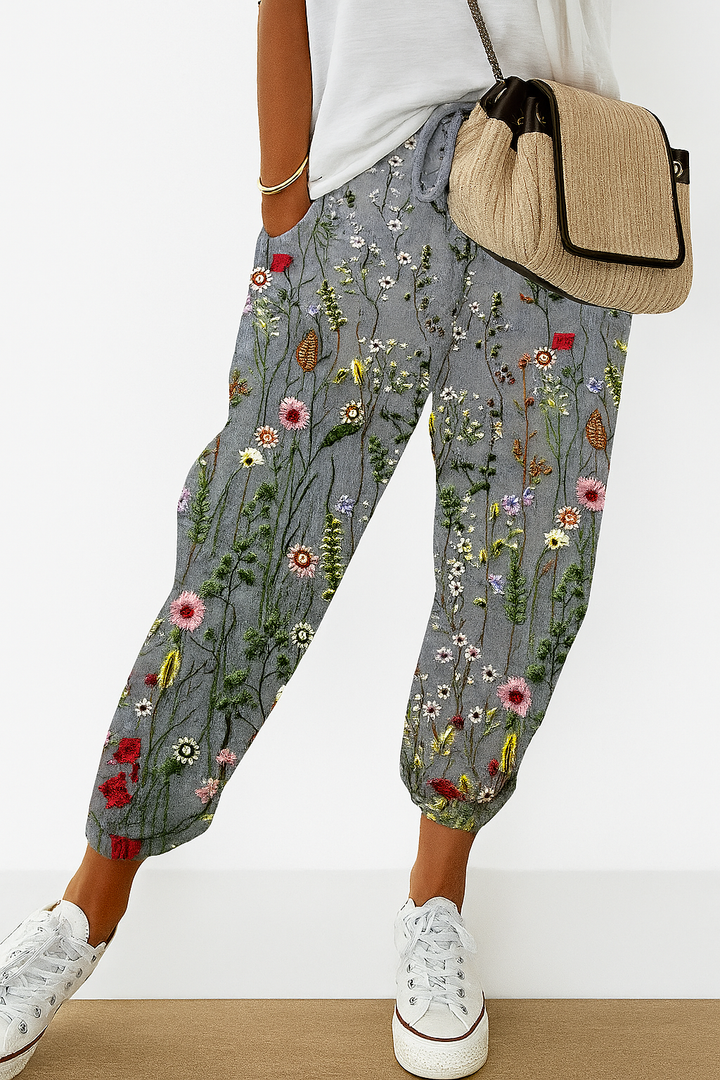 Pantalon ample imprimé pour femme